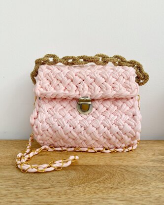 Herringbone Knit Clutch