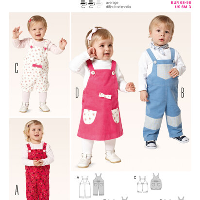 Burda Overalls and Pinafore Dress Sewing Pattern