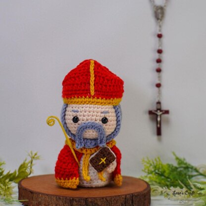 Saint Augustine Catholic Priest Crochet