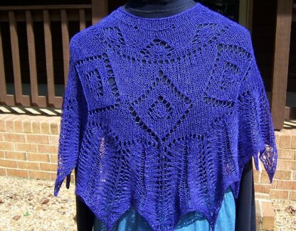 Helen's Choice ... a perfectly purple poncho