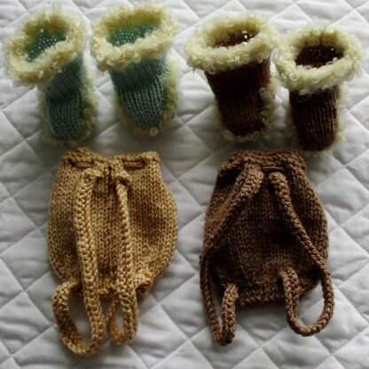 Cable knitting pattern, Jumper, leggings, Rucksack, Boots for 18" our generation / American girl