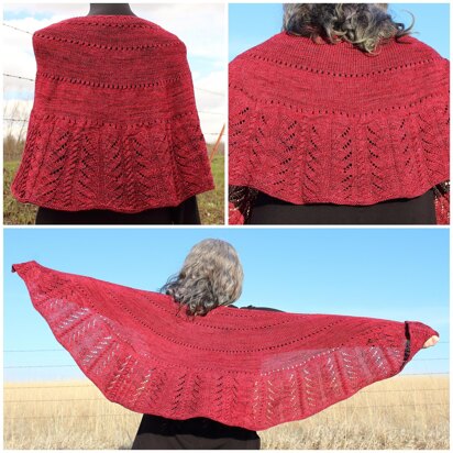 Prairie Fire Shawl