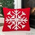 Snowflake Bobble Stitch Pillow