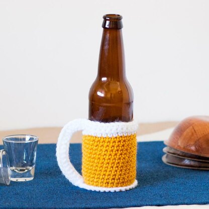 Beer Mug Bottle Cozy Crochet pattern by Alex DellAringa