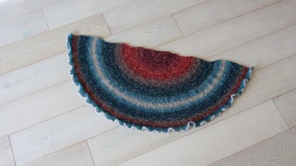 Garter Stitch Half Pi Shawl