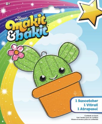 American Crafts Makit & Bakit Suncatcher Kit - Cactus