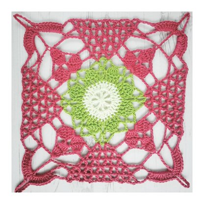 Crochet Square :: Rustic Lace Square