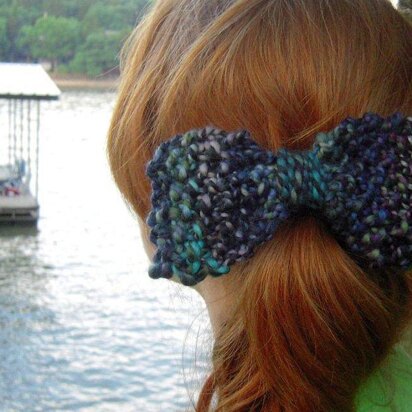 Handspun Hair Bows - knitting pattern