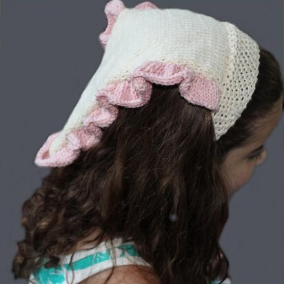Ruffle Bandanna - knitting pattern