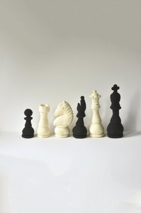 Chess Set, Chess Pieces, Chess Amigurumi