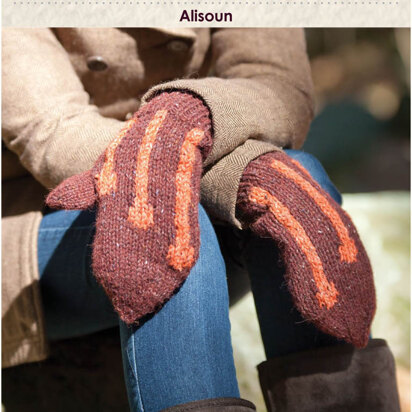 Alisoun Mittens in Classic Elite Yarns Portland Tweed - Downloadable PDF
