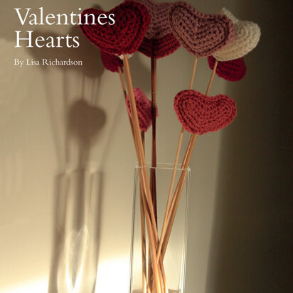 Valentines Hearts Bouquet in Rowan Pure Wool Worsted