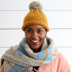 Anya Hat Pattern - Free Knitting Pattern For Women in Debbie Bliss Merion
