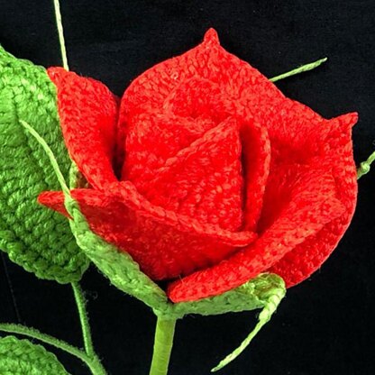 Hybrid Tea Rose Crochet Pattern