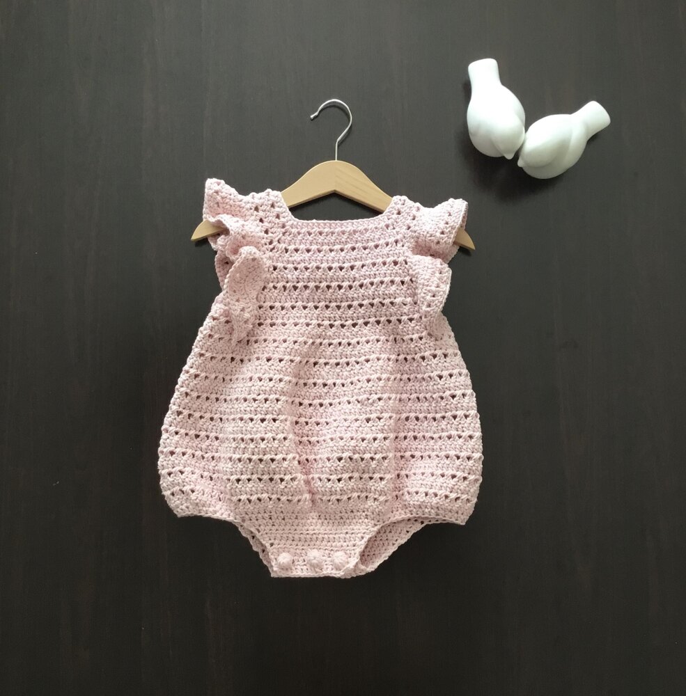Free crochet baby girl romper patterns hotsell