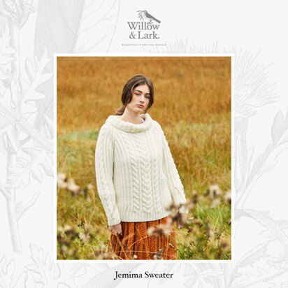 Jemima Sweater -  Knitting Pattern For Women in Willow & Lark Strath by Willow & Lark