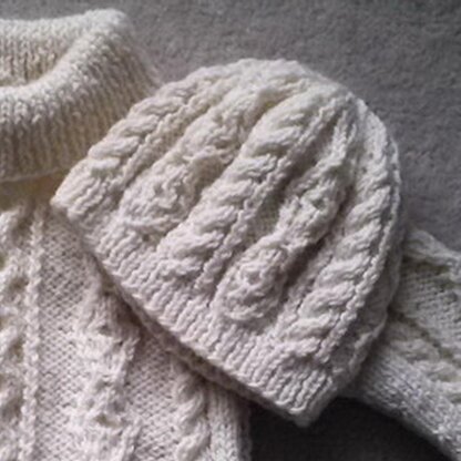 Donal Traditional Aran Jumper and Hat