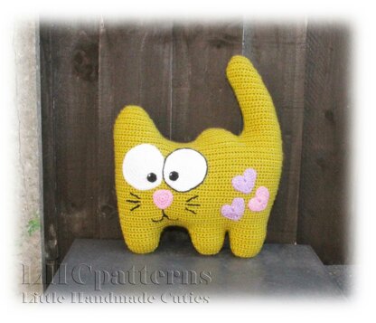 Cat Cushion Baby Pillow Crochet Pattern