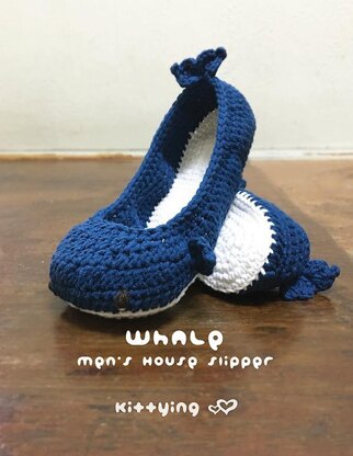 Whale Men’s House Slipper