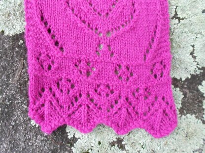 Fuchsia Fantasy Lace Scarf