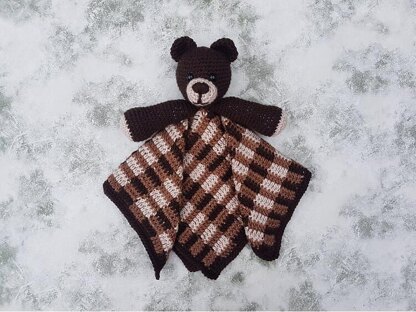 Barry The Bear Baby Lovey Security Blanket