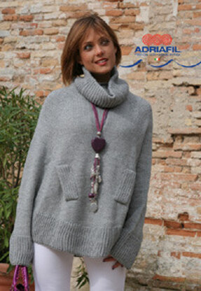 Talia Poncho in Adriafil Mirage - Downloadable PDF