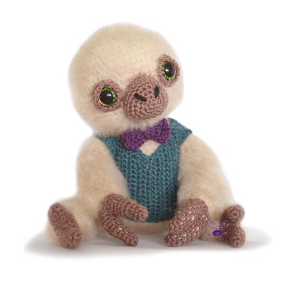 Amigurumi Sloth - Artemis the Sloth Astronomer