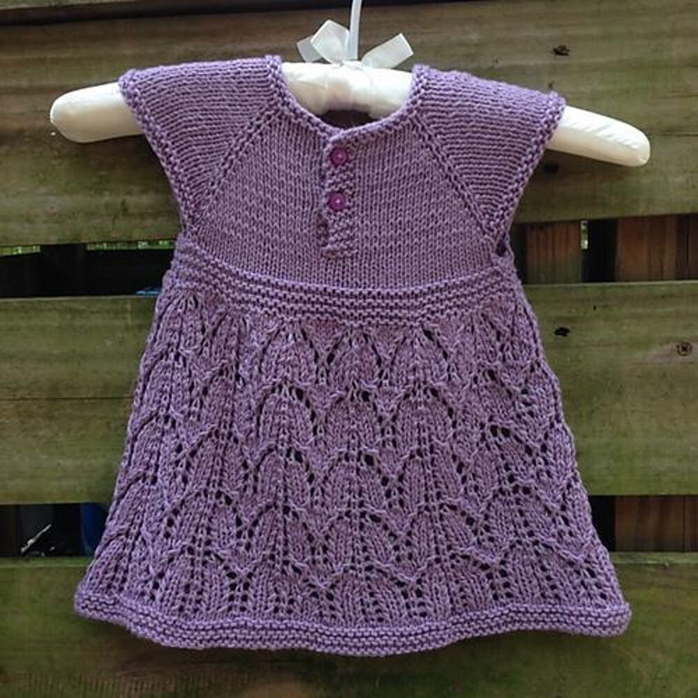 Ravelry Babys Knitted Frock pattern by Weldons