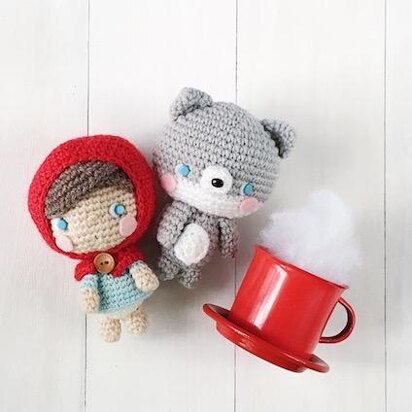 Popping Mushroom Doll Crochet pattern by Minou Crochet