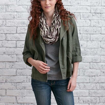 Warm Wool Arm Knit Cowl in Patons Classic Wool Bulky - knitting pattern