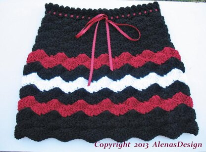 Crochet Striped Skirt - Julia