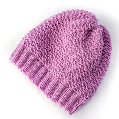 Sophisticated Slouchy Hat - knitting pattern