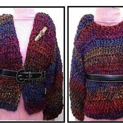 620 WOMEN'S CARDIGAN, CROCHET SWEATER