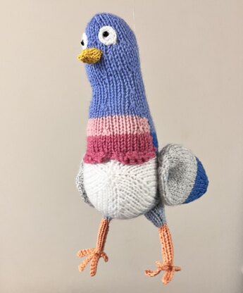 Knitting Pattern – Stuffed Dove Bird Toy
