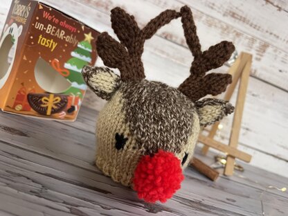 Rudolph Inspired Chocolate Orange Cover Knitting Pattern