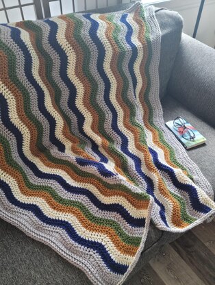 Boreal crochet throw