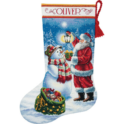 Dimensions Holiday Glow Cross Stitch  Stocking Kit