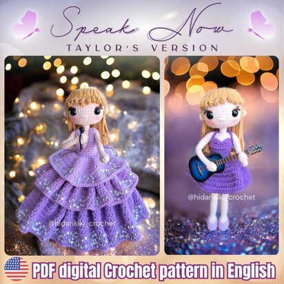 Taylor Swift amigurumi doll two outfits