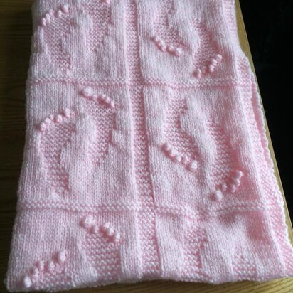 Baby Footprints Blanket