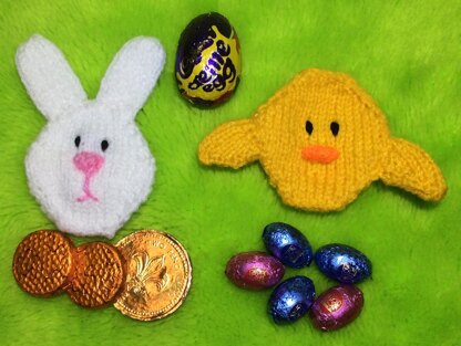 Easter Bunny and Chick Coin / Choc Egg Gift Bags