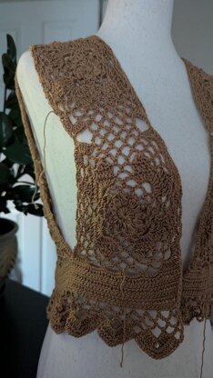 Bohemian Elegance Crochet Lace Blouse