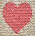 Chunky Intarsia Heart Baby Blanket