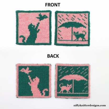 Cats in Spring Coasters