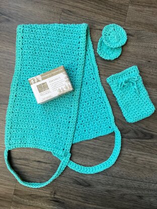 Crochet Eyelet Stitch Spa Set