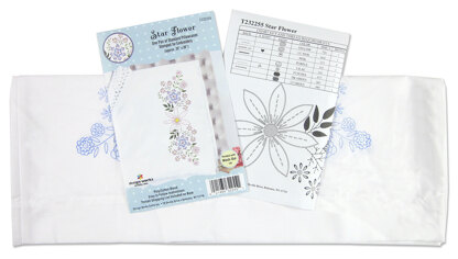 Design Works Star Flower Cross Stitch Kit - 20x30in