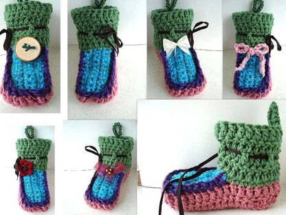 545 FLAT TOP CROCHET SLIPPERS