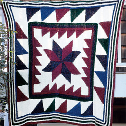 Homespun Pinwheel Afghan in Lion Brand Homespun - 1216A