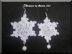 Thank You Snowflakes Crochet Earrings Pattern