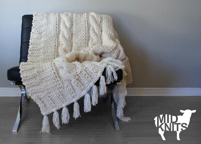 Triple Cable Throw Blanket / Rug (2015014)