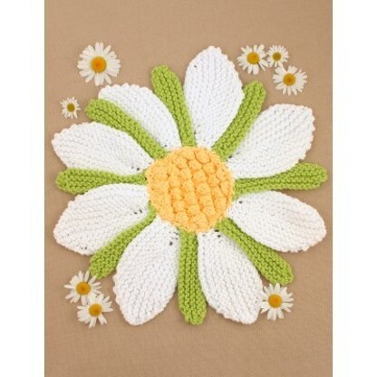 Daisy Dishcloth in Lily Sugar 'n Cream Solids